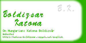 boldizsar katona business card
