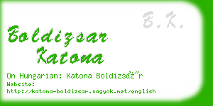 boldizsar katona business card